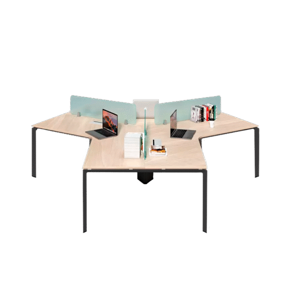 Estacion de Trabajo Triangule 3 Personas - Imagen 3
