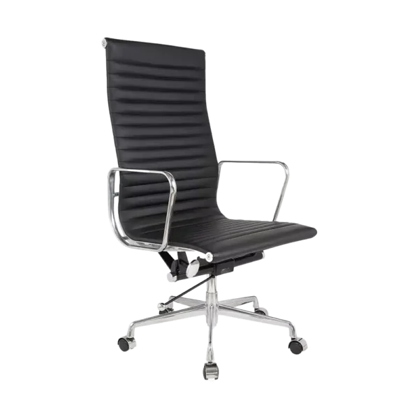Silla de Visita Aluminium Alta - Cuero