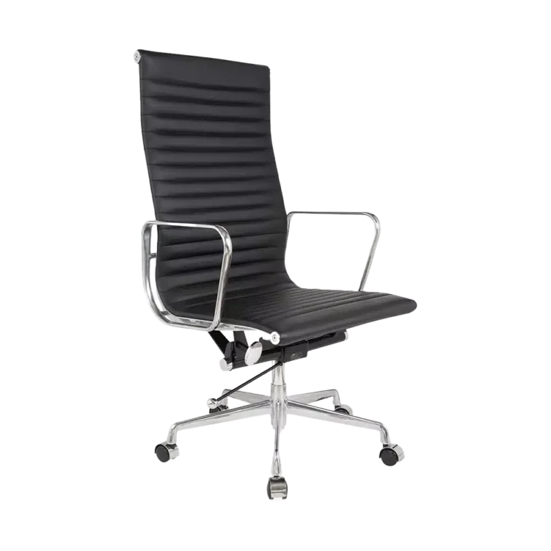Silla de Visita Aluminium Alta - Cuero