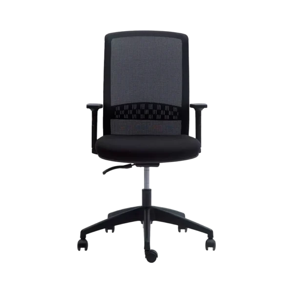 Silla Semi Ejecutiva Bossed Negra - Imagen 2