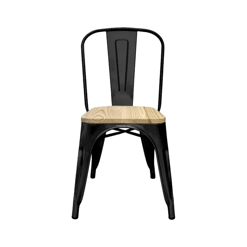 Silla Tolix Asiento Madera
